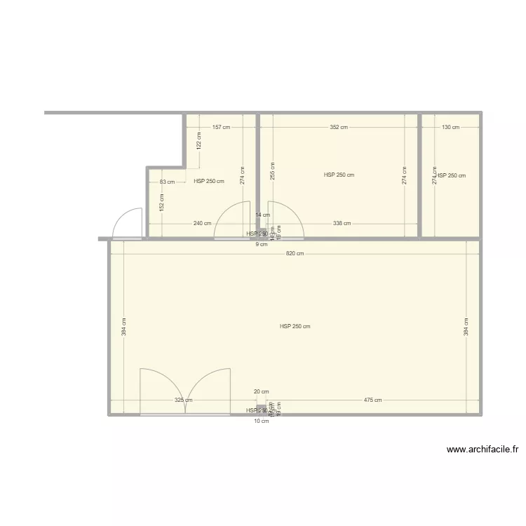 church hall. Plan de 