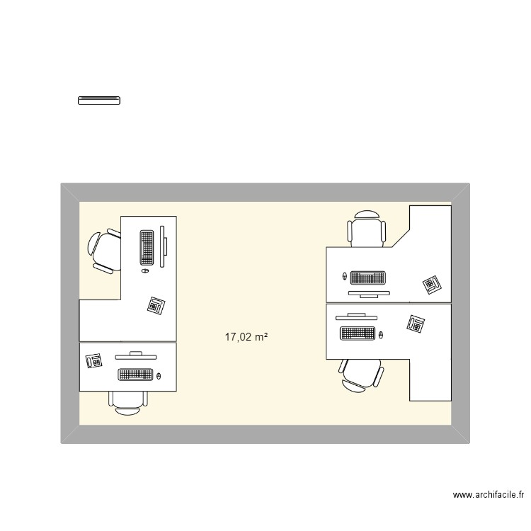 Bureau E109. Plan de 0 pièce et 0 m2
