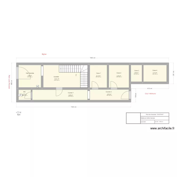 APT - RDC. Plan de 