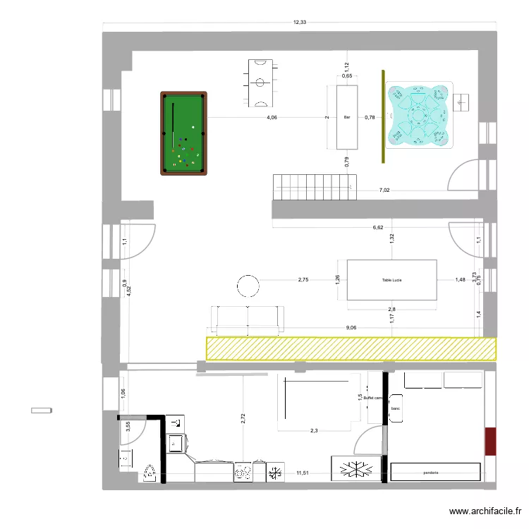 corps de ferme V2-2. Plan de 