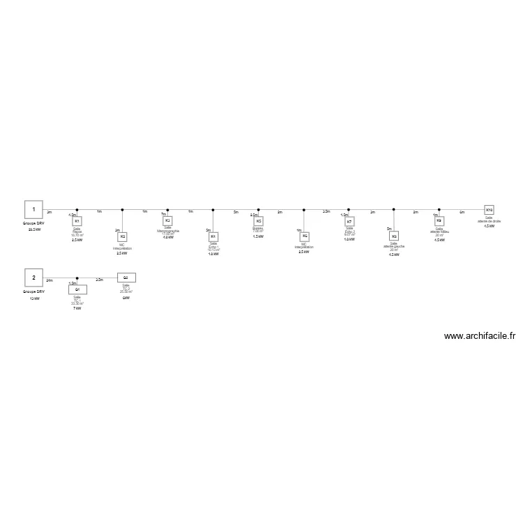 DRV 1 Grand Case. Plan de 
