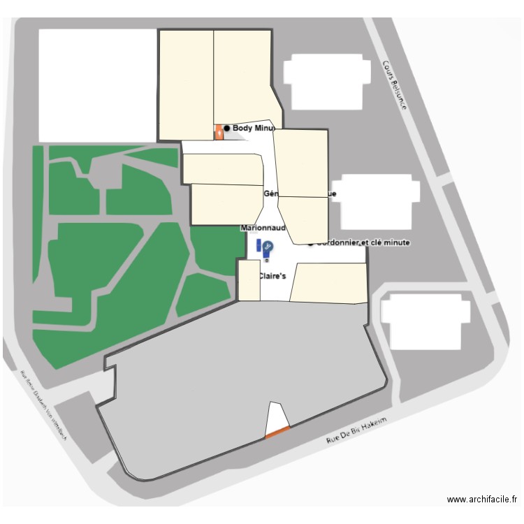 Centre Bourse RDC. Plan de 0 pièce et 0 m2