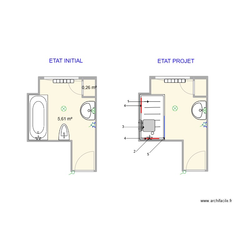 MANNI. Plan de 4 pièces et 12 m2