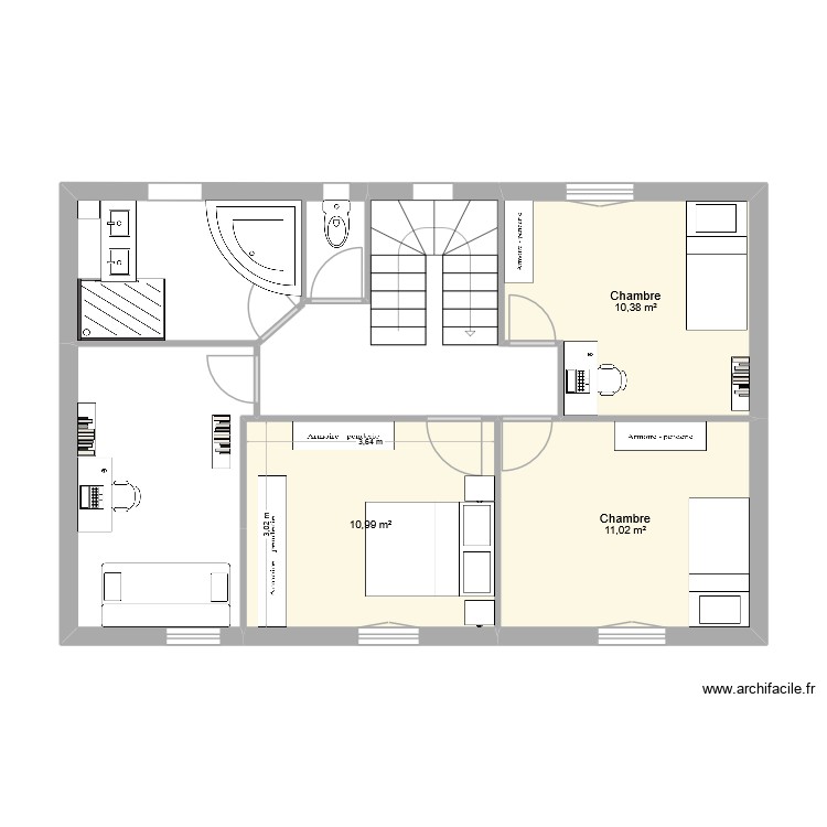 etageP3. Plan de 0 pièce et 0 m2