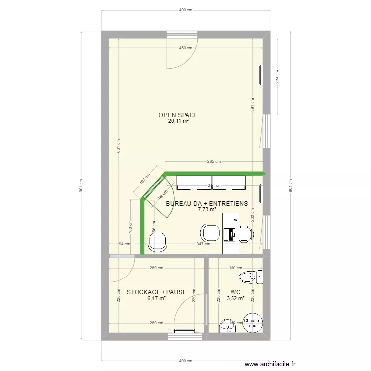 BUREAUX OASIS. Plan de 