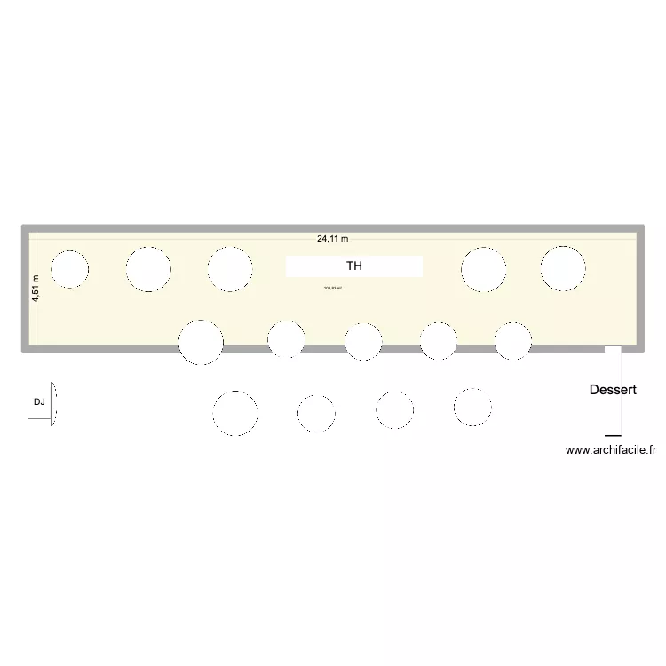 MARLINOUZZ WEDDING. Plan de 1  et 109 m²