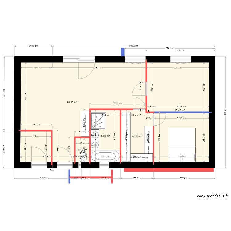 maison garage13. Plan de 5 pièces et 62 m2