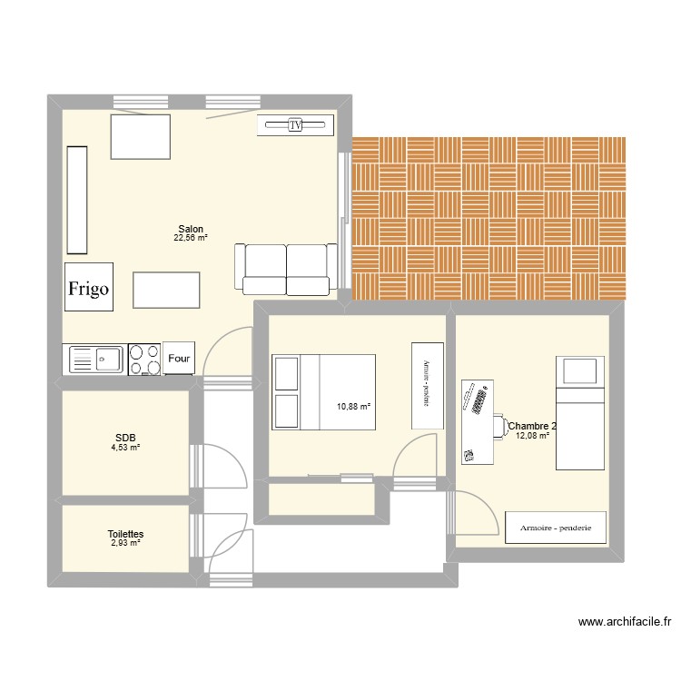 P&eacute;rols. Plan de 0 pièce et 0 m2