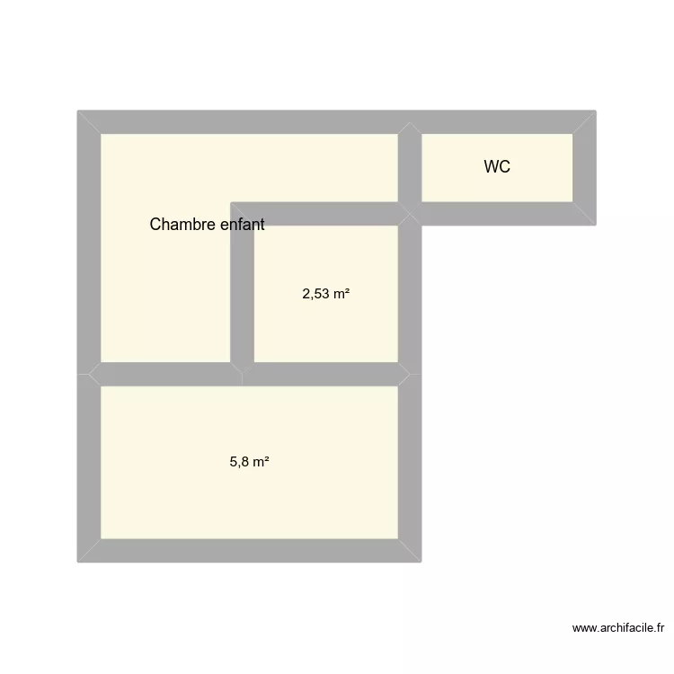 31 mars. Plan de 4  et 15 m²
