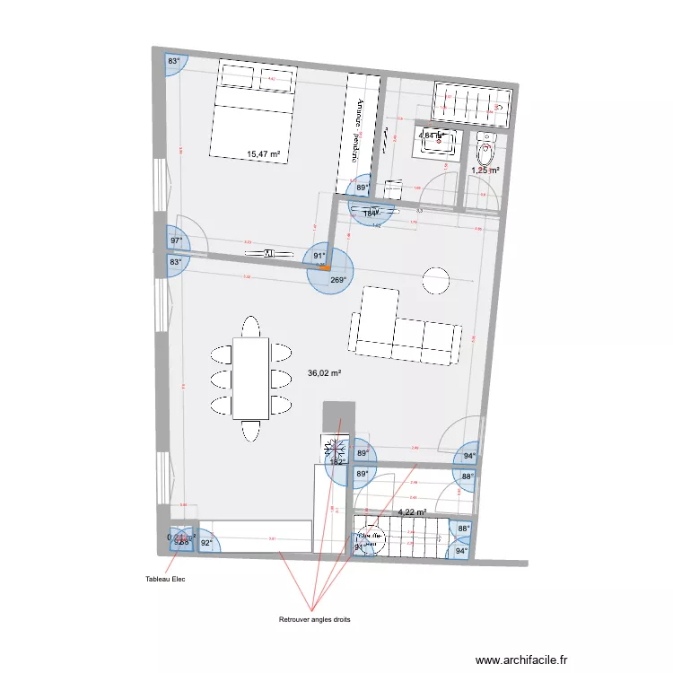 GRAVESON APPART 2 - V2. Plan de 