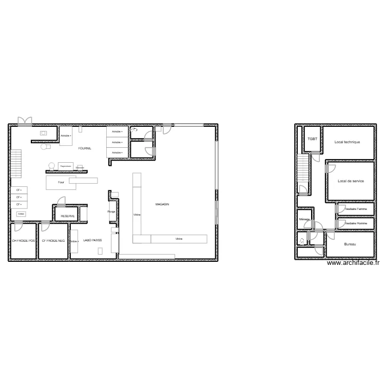 L'AUtenthique. Plan de 17  et 378 m²