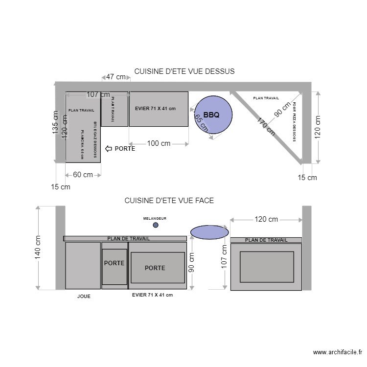 VUES CUISINE ETE. Plan de 0 pièce et 0 m2