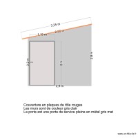 DP4 - Plan de face abri de jardin (face nord)