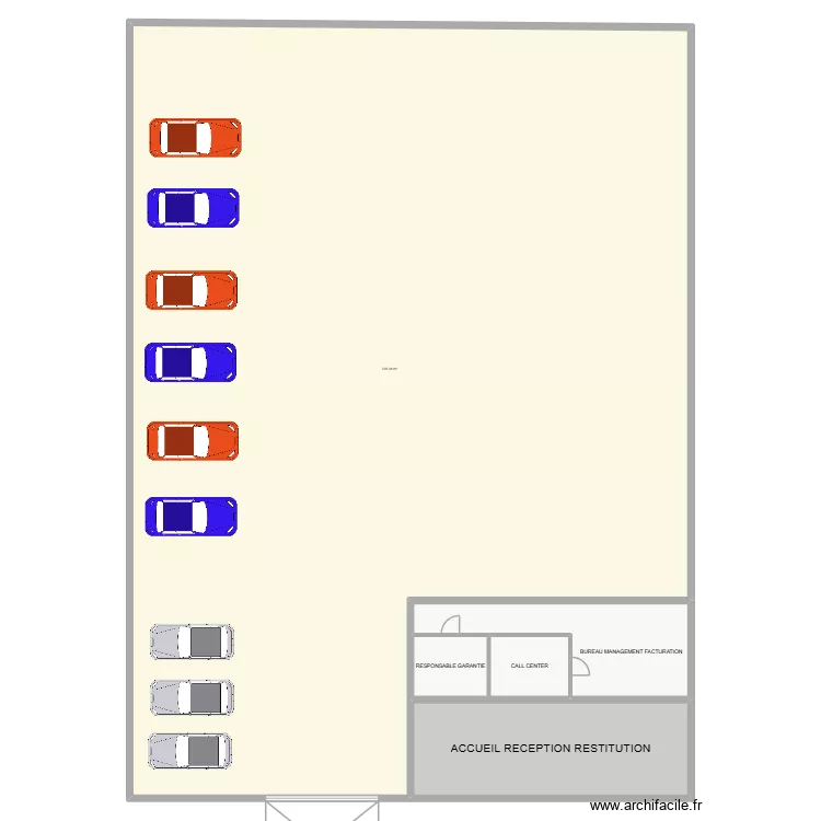 PLAN ATELIER RENAULT. Plan de 