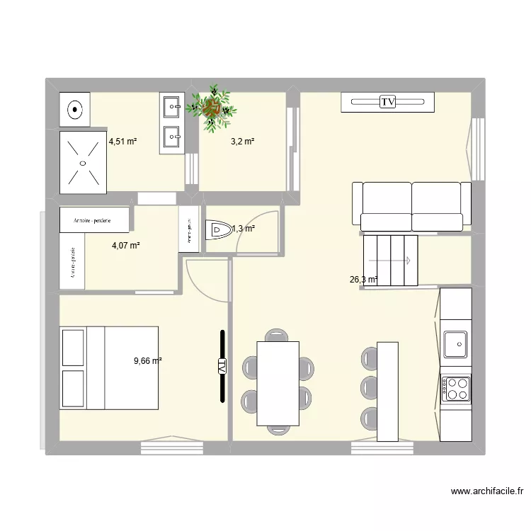 t2  definitif. Plan de 12  et 75 m²