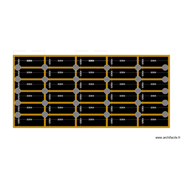 plans ossature terrasse. Plan de 