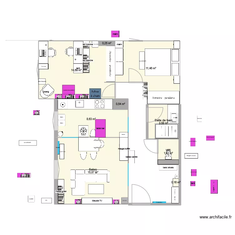 Rozee Sannois bonnes cotes Nounou. Plan de 9 et 57 m² Rozee Sannois bonnes cotes Nounou. Plan de 9 et 57 m²