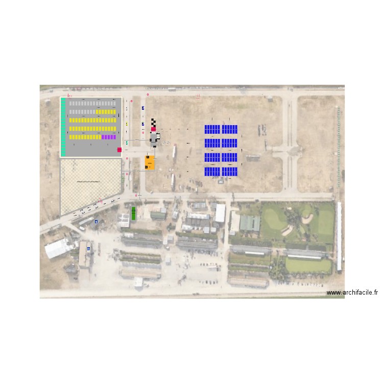 Zone thermique V3. Plan de 8 pièces et 993 m2
