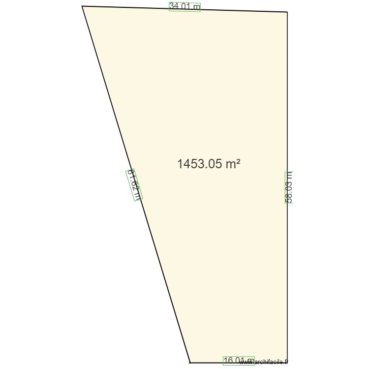 MAISON RENAUD. Plan de 1 pièce et 1453 m2