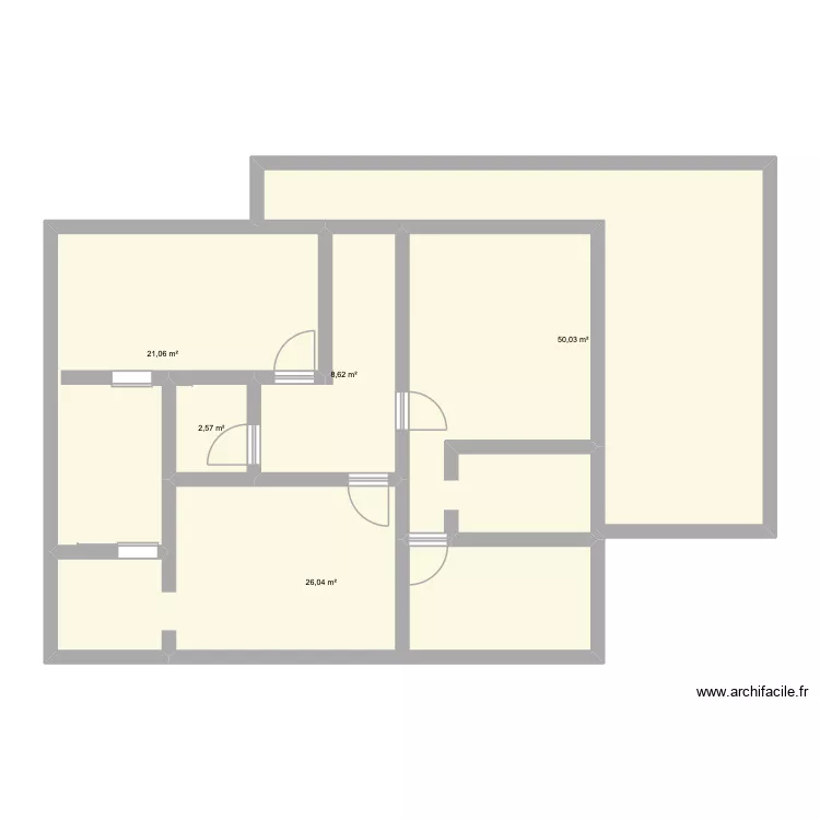 Et1. Plan de 5 et 108 m² Et1. Plan de 5 et 108 m²
