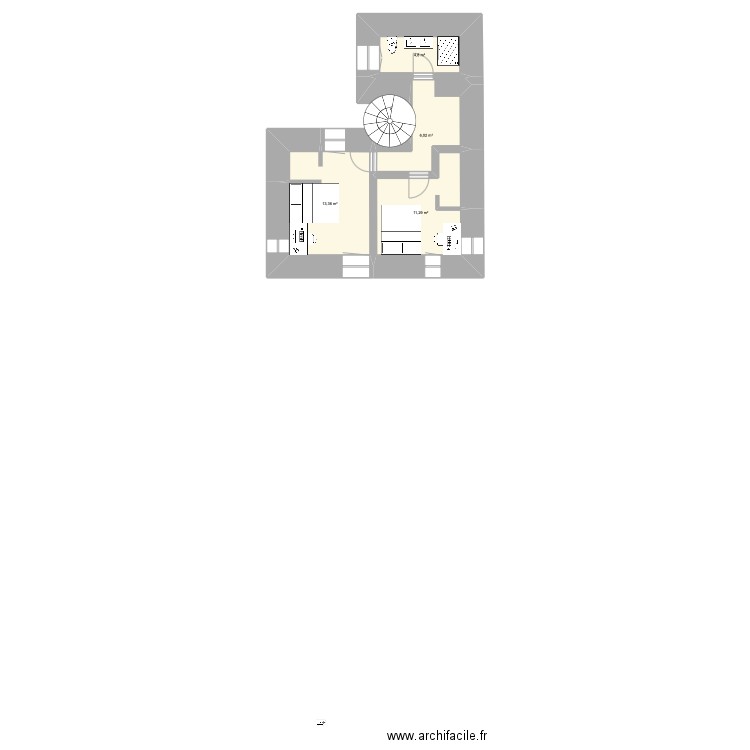 1ER ETAGE. Plan de 0 pièce et 0 m2