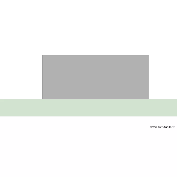 FACADE EST. Plan de 1  et 19 m²