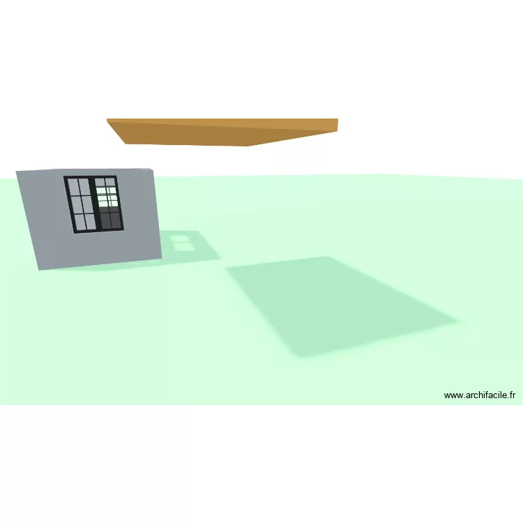 cabane MTB. Plan de 1  et 6 m²