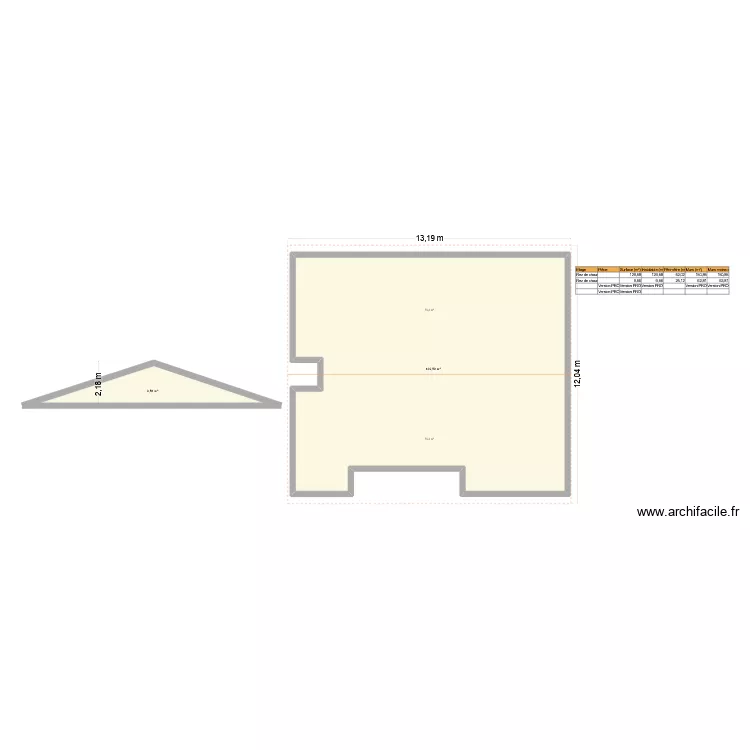 ARSAC ING. Plan de 2  et 139 m²