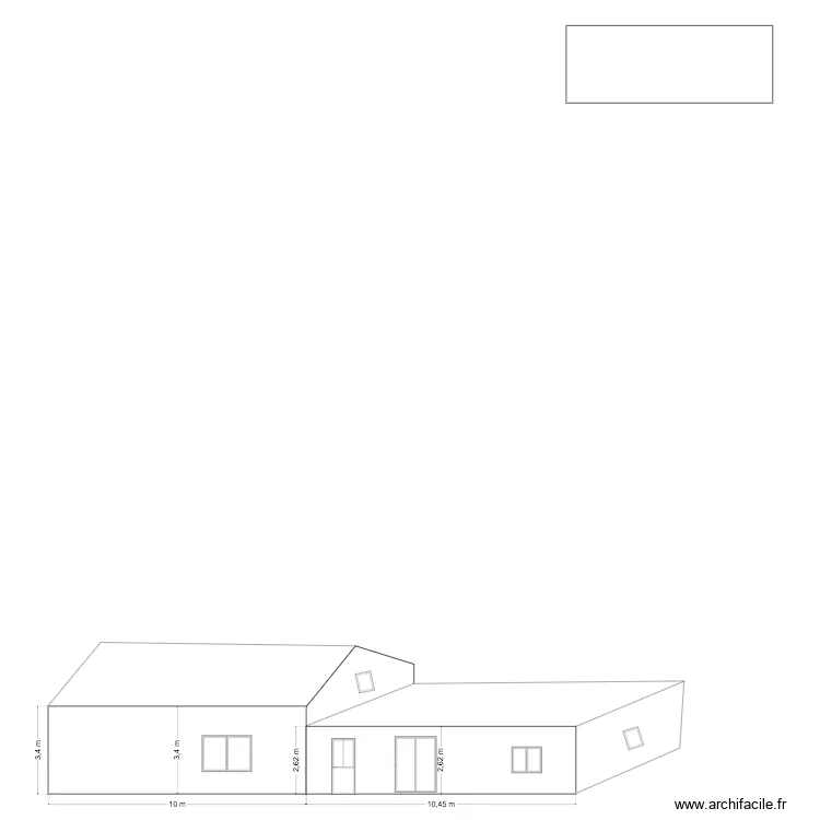 facade hurbain. Plan de 