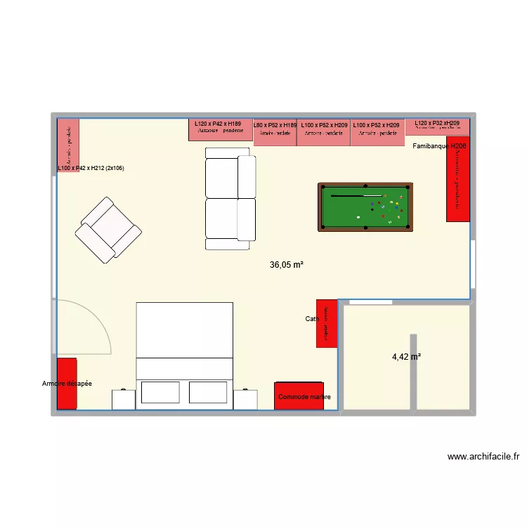 Hangar 01/2025. Plan de 