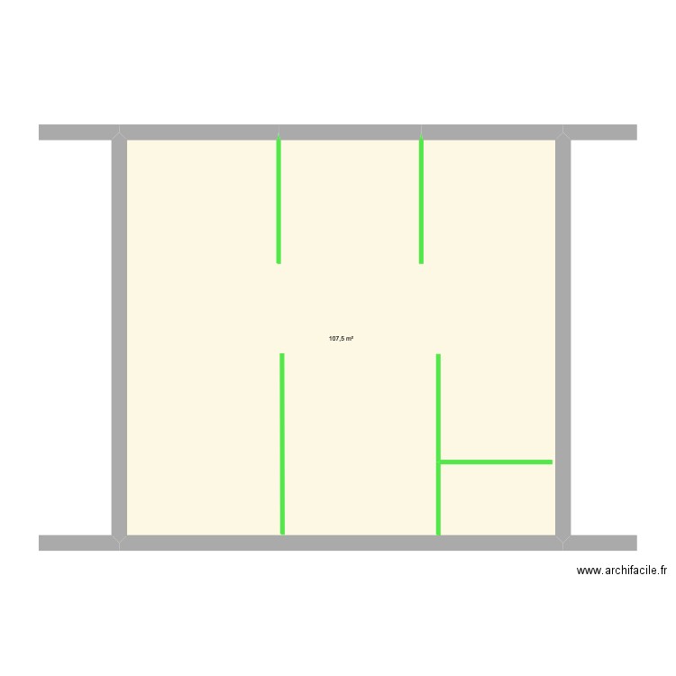 BEROY (Betbezer). Plan de 1 pièce et 108 m2