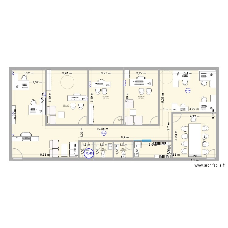 Plan bureau version 5 finale. Plan de 7 pièces et 157 m2