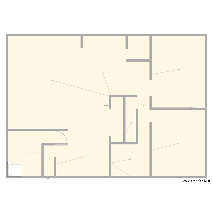 plan. Plan de 1 pièce et 565 m2