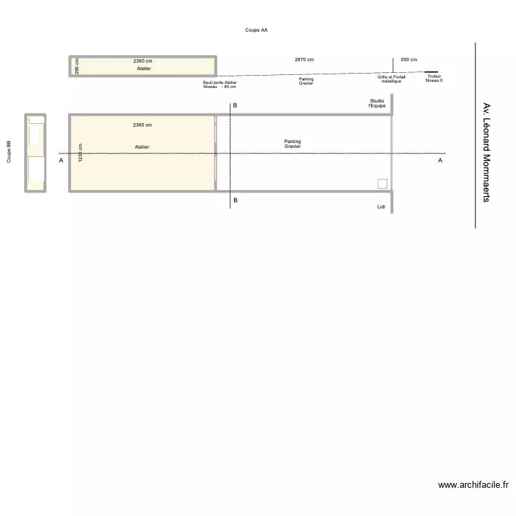 4 AV L. Mommaerts - Droit. Plan de 4 AV L. Mommaerts - Droit. Plan de