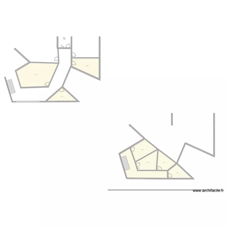 plan 2. Plan de 8  et 128 m²
