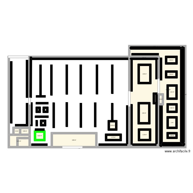 DOSSIER GAMM VERT. Plan de 27 pièces et 99 m2