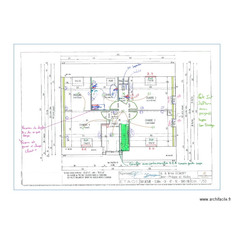 DEMORY ETAGE. Plan de 0 pièce et 0 m2