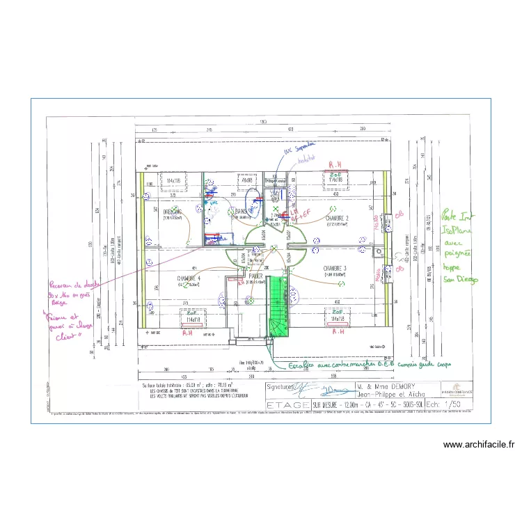 DEMORY ETAGE. Plan de 