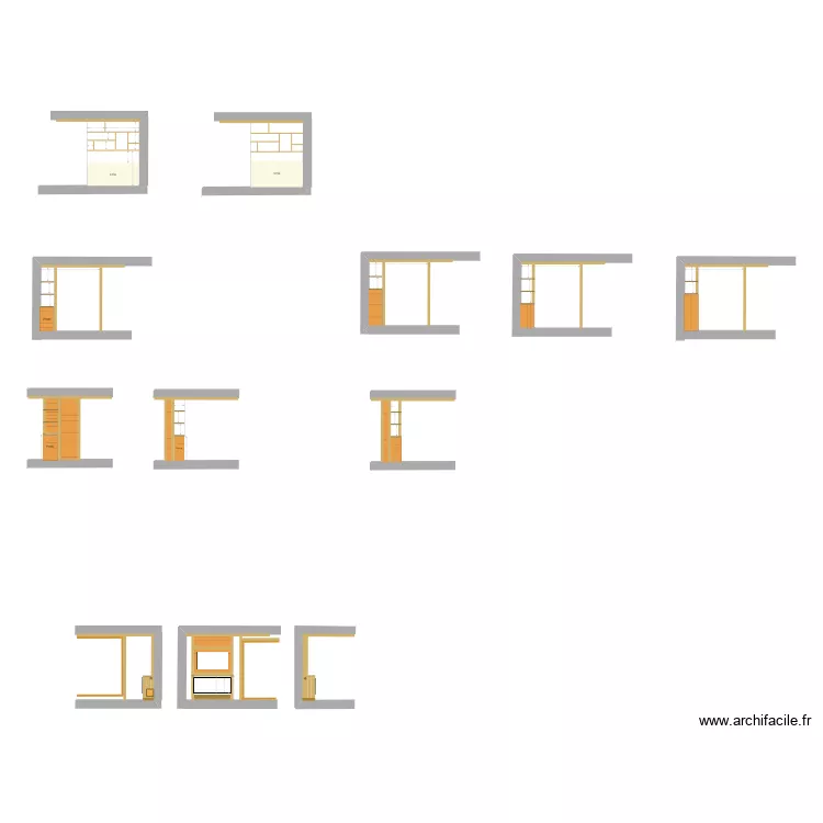 etagères cordettes. Plan de etagères cordettes. Plan de