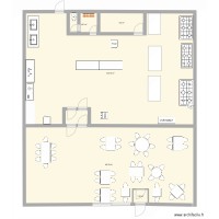 plan restaurant et cuisine Hugo hallier