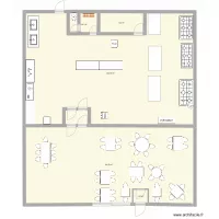 plan restaurant et cuisine Hugo hallier