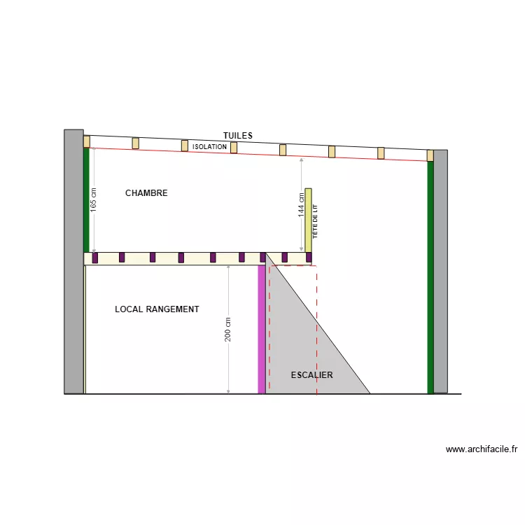 BOUISSOU REACTUALISE 3(coupes). Plan de 