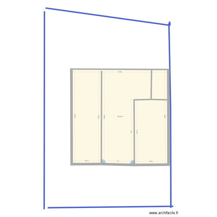 19-11-25. Plan de 1 pièce et 135 m2