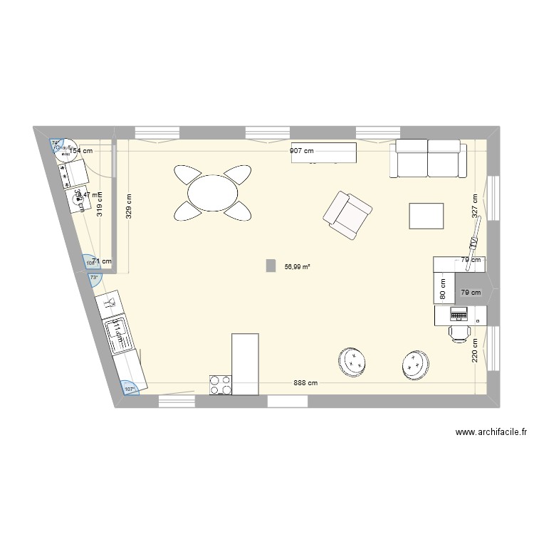appart. Plan de 0 pièce et 0 m2