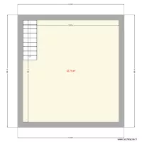 Pool house - &eacute;tage 1 chb - avec &eacute;tage - sans toiture - solution 3