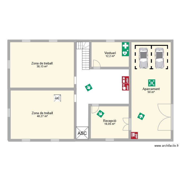 IPO. Plan de 5 pièces et 157 m2