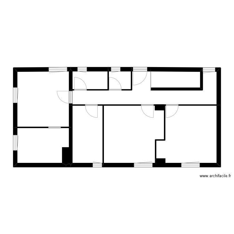 Crepol. Plan de 13 pièces et 176 m2