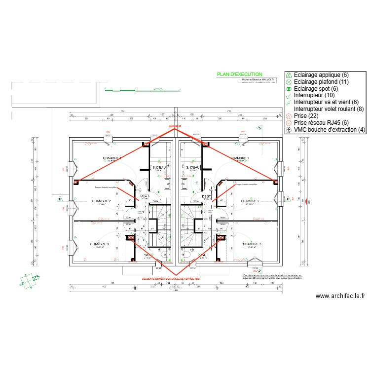 PLAN ELECTRICITE - INDICE A - 28-04-25. Plan de 0 pièce et 0 m2
