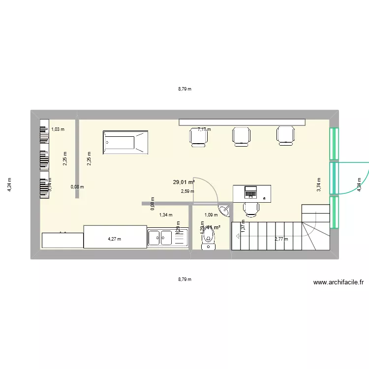 ilo. Plan de 2 et 30 m² ilo. Plan de 2 et 30 m²