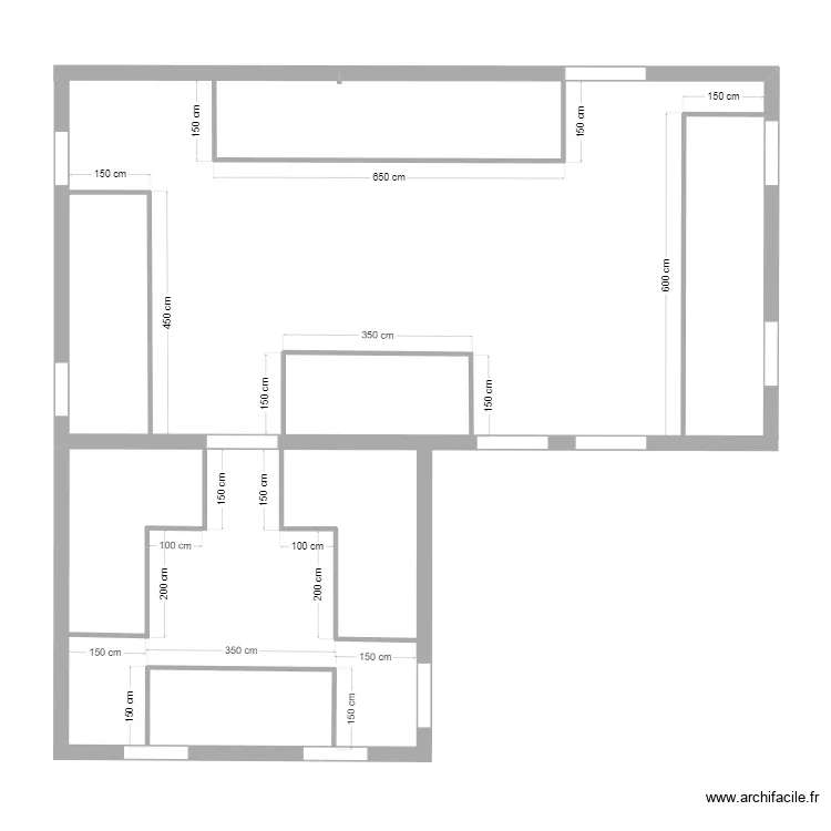Salle chemin&eacute;e. Plan de 